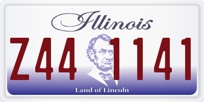 IL license plate Z441141