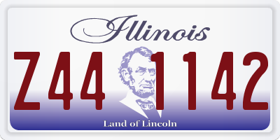 IL license plate Z441142