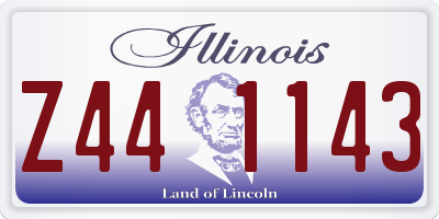 IL license plate Z441143