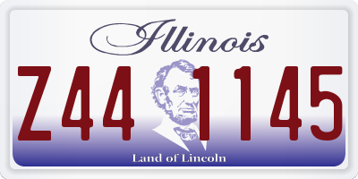 IL license plate Z441145
