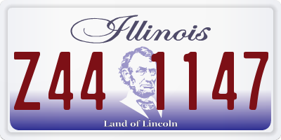 IL license plate Z441147