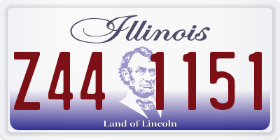 IL license plate Z441151