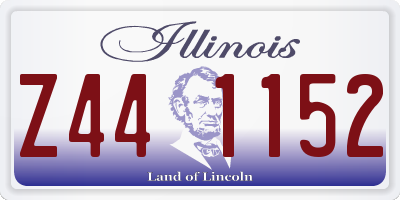 IL license plate Z441152