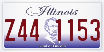 IL license plate Z441153