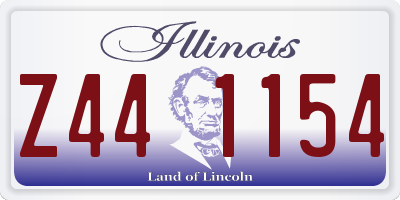 IL license plate Z441154