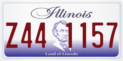 IL license plate Z441157