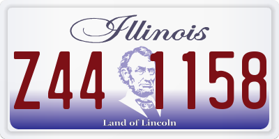 IL license plate Z441158