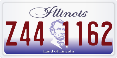 IL license plate Z441162