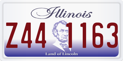 IL license plate Z441163