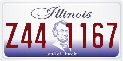 IL license plate Z441167
