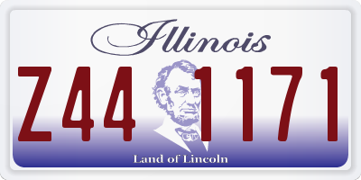 IL license plate Z441171