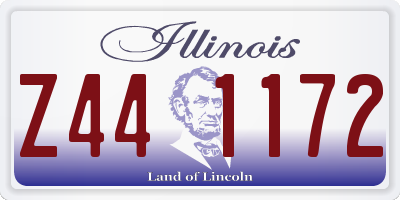 IL license plate Z441172