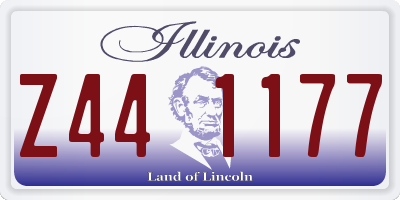 IL license plate Z441177