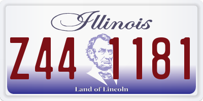 IL license plate Z441181