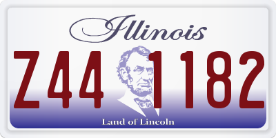 IL license plate Z441182