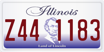 IL license plate Z441183
