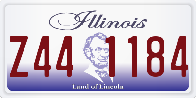 IL license plate Z441184
