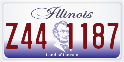 IL license plate Z441187
