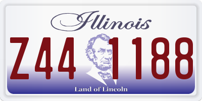 IL license plate Z441188