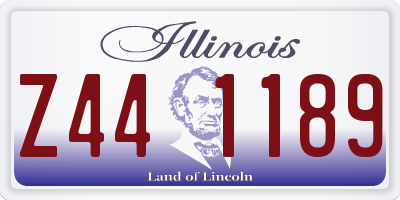 IL license plate Z441189
