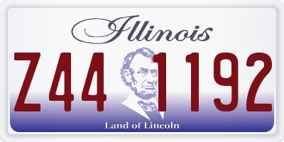 IL license plate Z441192