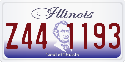 IL license plate Z441193