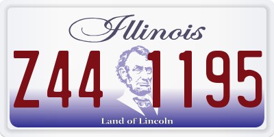 IL license plate Z441195