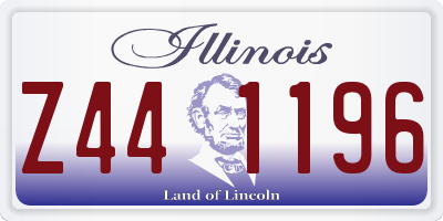 IL license plate Z441196