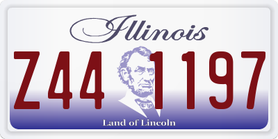 IL license plate Z441197