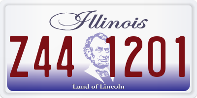 IL license plate Z441201