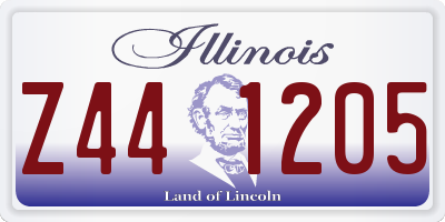 IL license plate Z441205