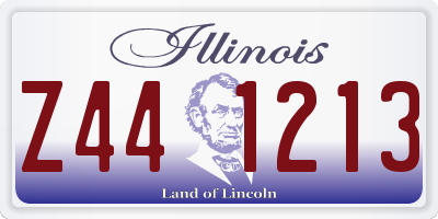 IL license plate Z441213
