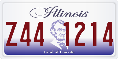 IL license plate Z441214