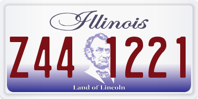 IL license plate Z441221