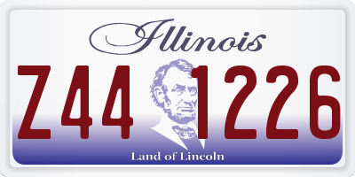 IL license plate Z441226