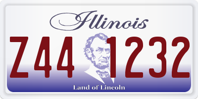 IL license plate Z441232