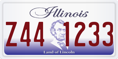 IL license plate Z441233
