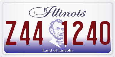 IL license plate Z441240