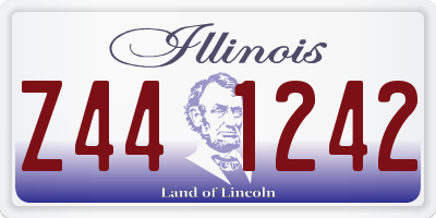 IL license plate Z441242