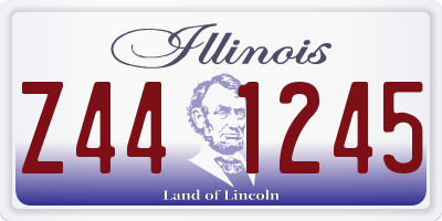 IL license plate Z441245