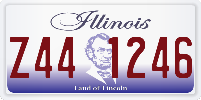 IL license plate Z441246