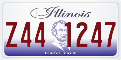 IL license plate Z441247
