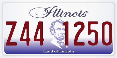 IL license plate Z441250
