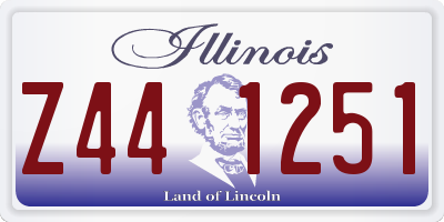 IL license plate Z441251