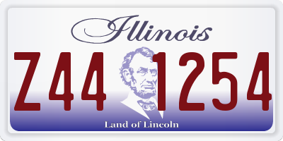 IL license plate Z441254