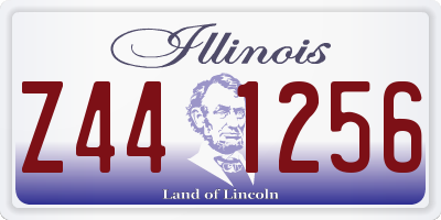 IL license plate Z441256