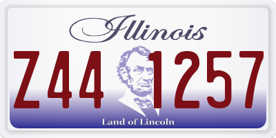 IL license plate Z441257