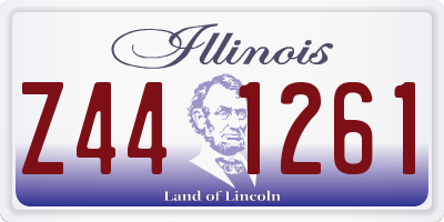 IL license plate Z441261