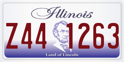 IL license plate Z441263