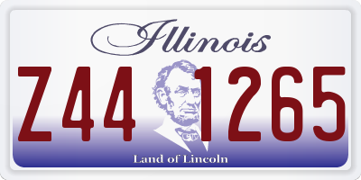IL license plate Z441265